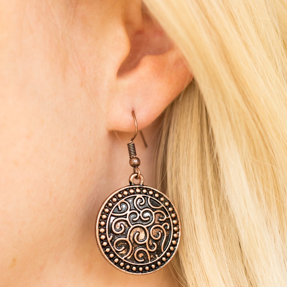 What is Vine is Vine- Copper Earrings